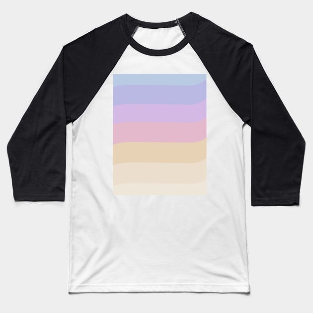 Colors of the sunrise, striped pattern Baseball T-Shirt by marina63